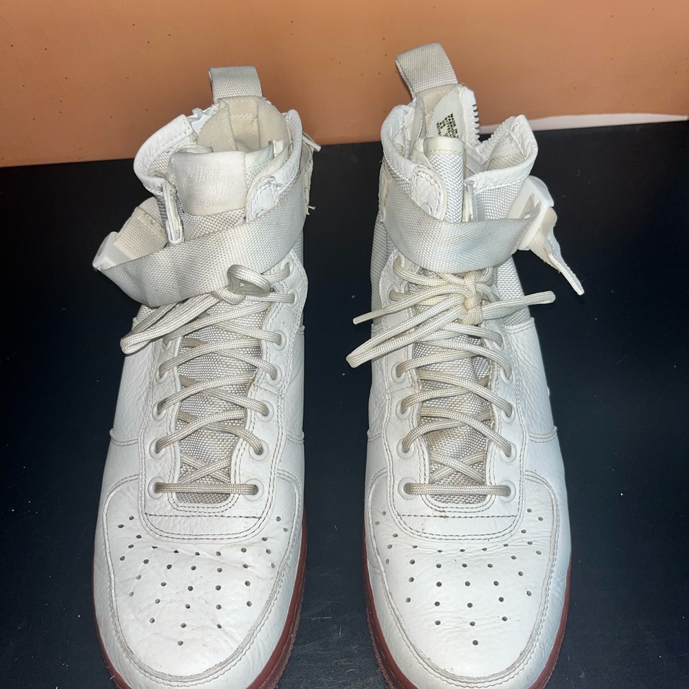 Nike SF Air Force 1 Mid Ivory Mars Stone - Picture 2 of 4